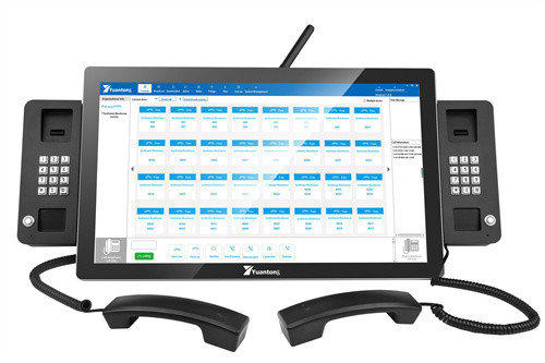 Τηλεφωνικό σύστημα γουλιών IP PBX και χειριστής Control Center κονσολών