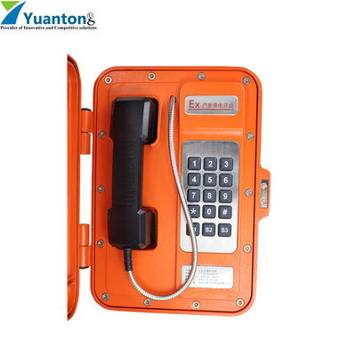 Πλήρες πλήκτρο κλήση Βιομηχανικό VoIP τηλέφωνο με δείκτη λειτουργίας και παρακολούθηση περιμέτρου