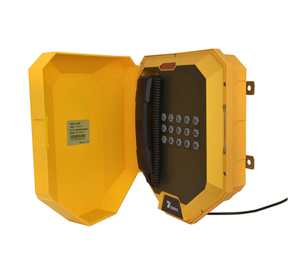 Τείχος τοποθέτησης IP66-IP67 Ανθεκτική σε καιρικές συνθήκες βιομηχανικό τηλέφωνο με ασύρματο δίκτυο LAN