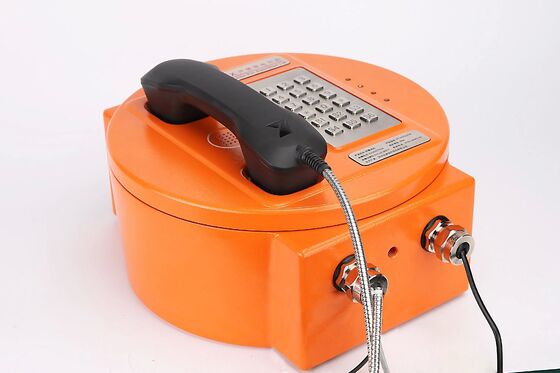 Αλεξίσφαιρο τηλέφωνο με ισχυρή ακύρωση θορύβου βαθμού προστασίας IP66 και ενσωματωμένο ενισχυτή 30W για επικίνδυνες περιοχές